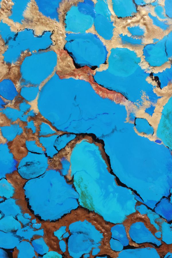 Turquoise Topography II Detail